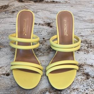Yellow heels